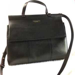 Tory Burch Full Size Block T Satchel Crossbody Bag